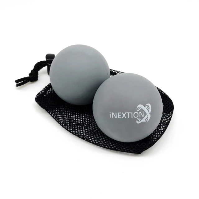 INEXTION Therapy Balls 筋膜按摩療癒球 2入組 - 天灰(65D 天然橡膠按摩球 台灣製)