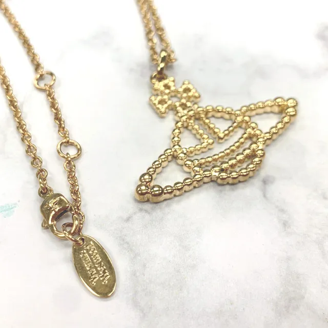 【Vivienne Westwood】璀璨金色土星項鍊(平輸品)