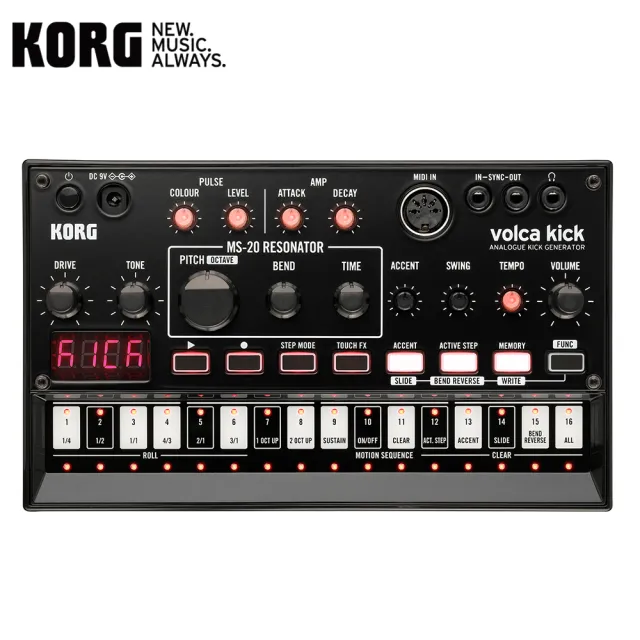 KORG】Volca Kick 類比大鼓音源編曲機(大鼓編曲合成器音樂製作類比電子