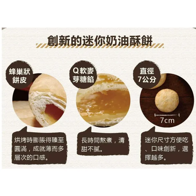 【裕珍馨】迷你奶油酥餅-10入