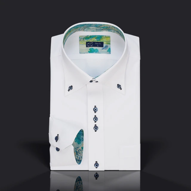 衣十五 清明上河圖商務襯衫、Smart Temp擬態科技、動態溫控、吸濕排汗、防皺、彈力(商務襯衫)