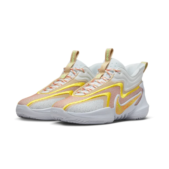 NIKE 耐吉NIKE 耐吉 籃球鞋 男鞋 運動鞋 包覆 緩震 COSMIC UNITY 2 EP 白黃 DH1536-101(2B3295)