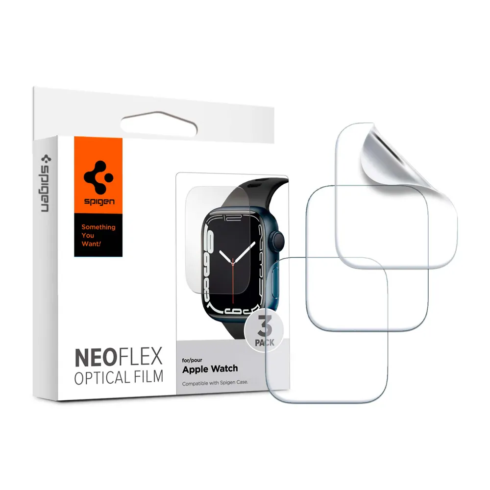 【Spigen】SGP Apple Watch Series 8/7 - 45mm Film NeoFlex -極輕薄防刮保護貼(3入組)