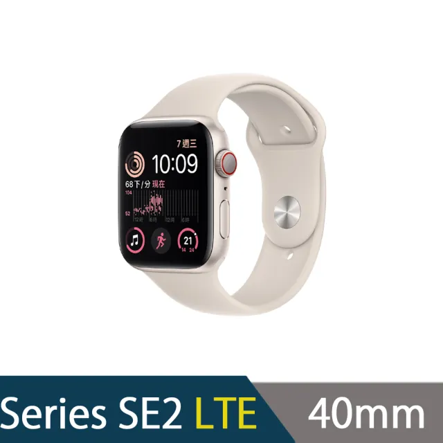 無線充電器組 Apple 蘋果 Apple Watch SE2 LTE 40mm(鋁金屬錶殼搭配運動型錶帶)