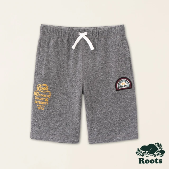 Roots Roots大童-#Roots50系列 光芒50重磅有機棉短褲(灰色)