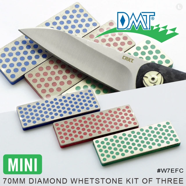 DMT 70MM Diamond Wheststone Kit Of Three 7公分鑽石磨刀石3件組(#W7EFC)