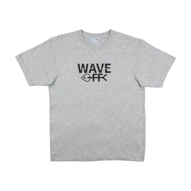 WAVE OFF 魚骨LOGOT恤-麻灰 共2色(現貨商品 夏新品 T-shirt 純棉T恤 短袖T恤 透氣T恤 純棉)