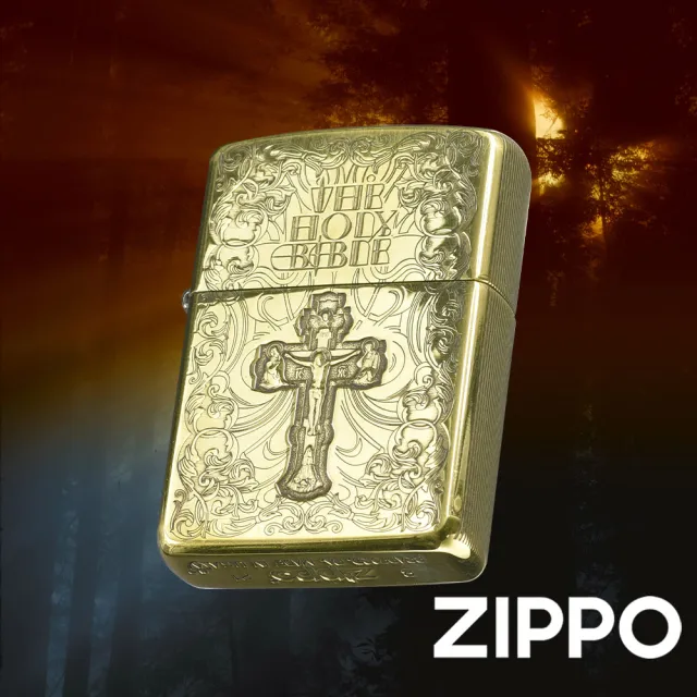 Zippo官方直營 精雕環繞-聖經十字架加厚版防風打火機(美國防風打火機)