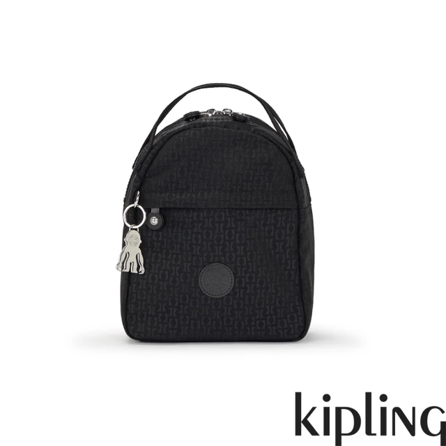 KIPLING K字幾何壓紋小巧兩用手提後背包-CORMAC MINI