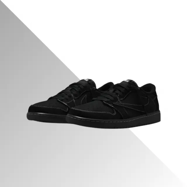 NIKE 耐吉】聯名款Travis Scott x Air Jordan 1 Low OG Black Phantom