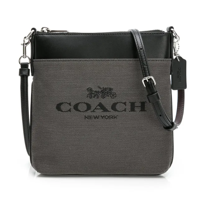 【COACH】專櫃經典LOGO斜背包(U)