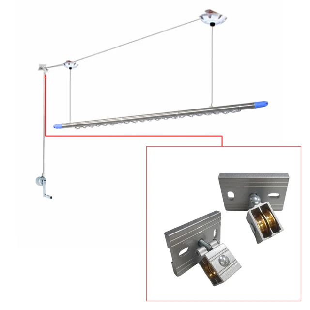 SW 手搖升降曬衣架配件-單桿用轉向器(升降衣架配件)