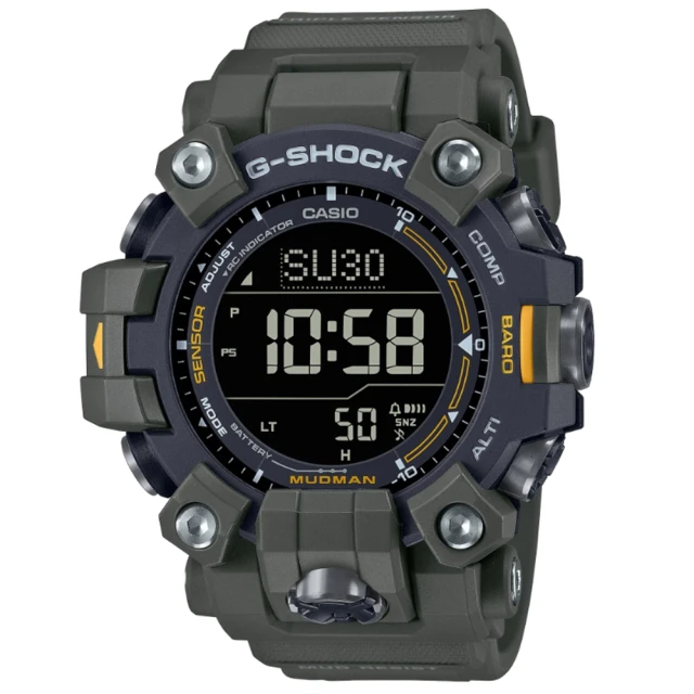 CASIO 卡西歐 G-SHOCK Master of G 系列 MUDMAN 防泥結構 太陽能電力 電子錶_GW-9500-3_52.7mm