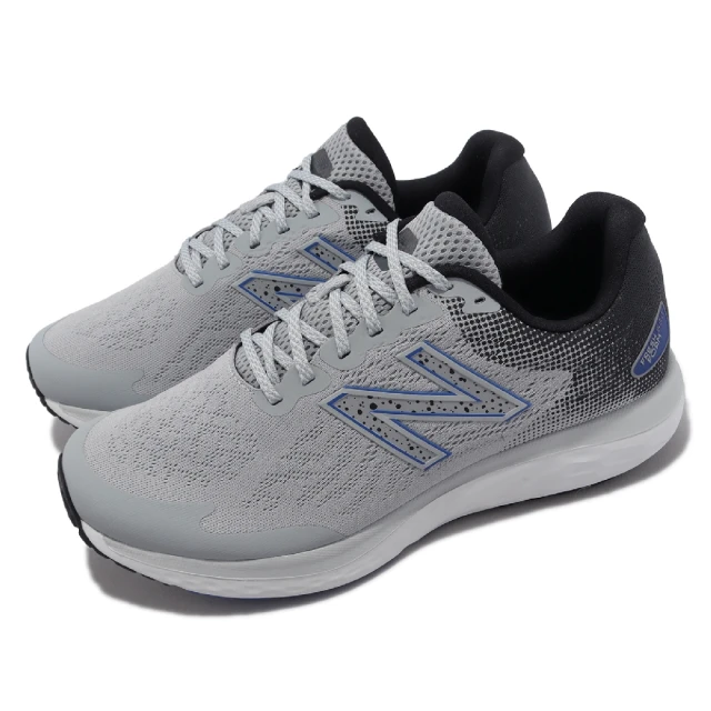 NEW BALANCE 慢跑鞋 M680 V7 2E 寬楦 男鞋 灰 藍 反光 緩震 路跑 運動鞋 NB 紐巴倫(M680WN7-2E)