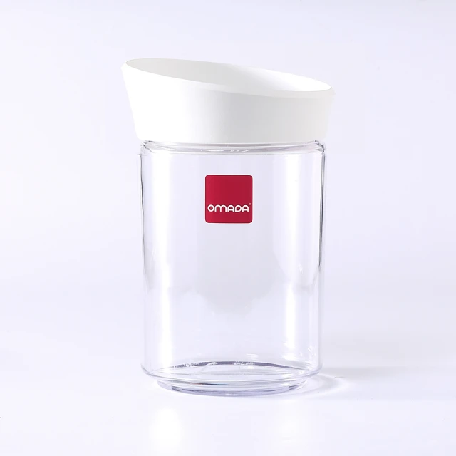 OMADA 防潮儲物密封罐 白色 1L(防潮罐、儲物罐、密封罐)
