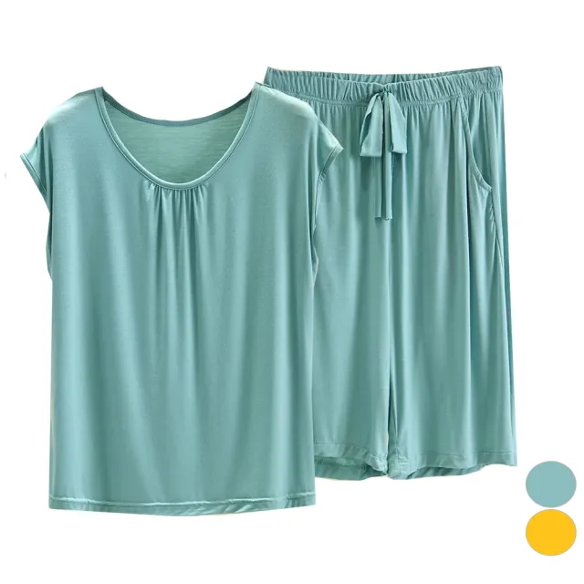 【K.W.】型-莫代爾棉純色舒柔套裝L-3XL(2套組)