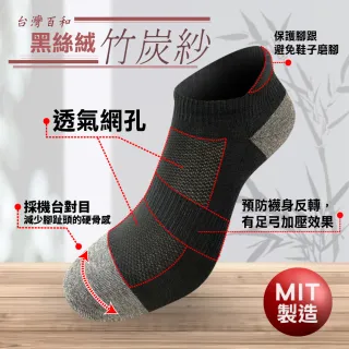 【JS 嚴選】台灣製健康機能竹炭襪