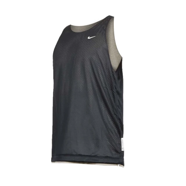 NIKE 耐吉NIKE 耐吉 男籃球背心 雙面穿-無袖上衣 休閒 DRI-FIT 黑淺棕(DQ5732-010)