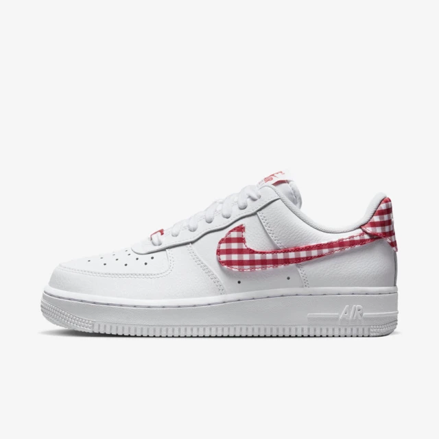 NIKE 耐吉NIKE 耐吉 Wmns Air Force 1 07 ESS Trend 女 休閒鞋 格紋 白紅(DZ2784-101)