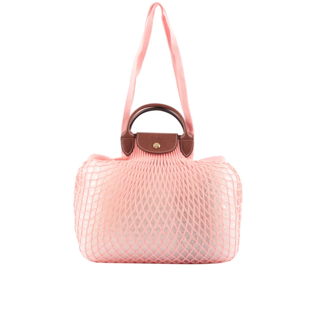 LONGCHAMP LE PLIAGE FILET 二用漁網包(腮紅粉)