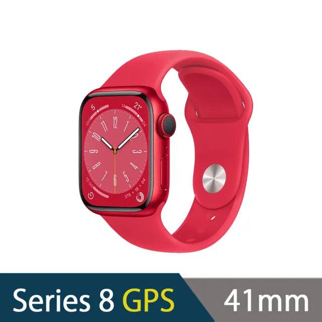 金屬錶帶組【Apple 蘋果】Apple Watch S8 GPS 41mm(鋁金屬錶殼搭配運動