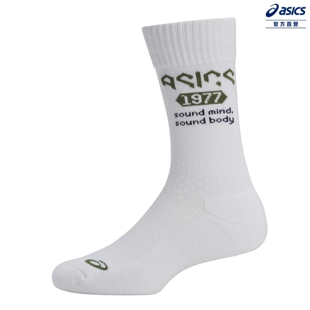 asics 亞瑟士 中筒襪 男女中性款 排球 配件(3053A130-101)