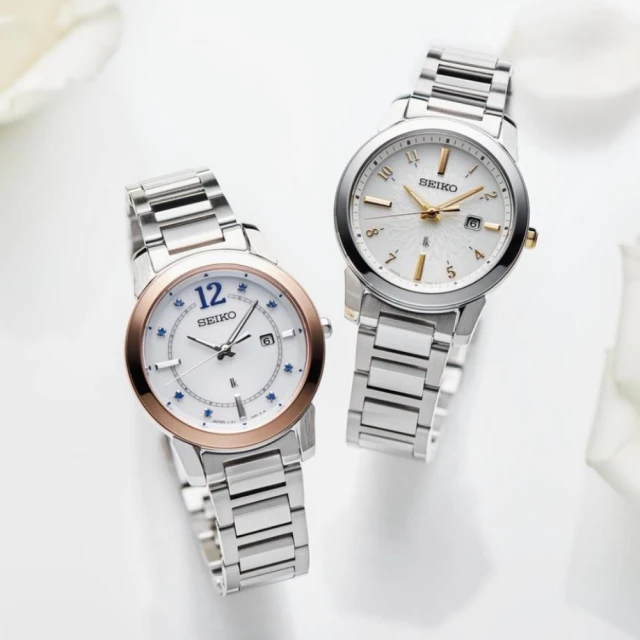 SEIKO 精工 限量Lukia廣告款夏日優雅太陽能腕錶31mm(SUT414J1/V137-0DL0K)