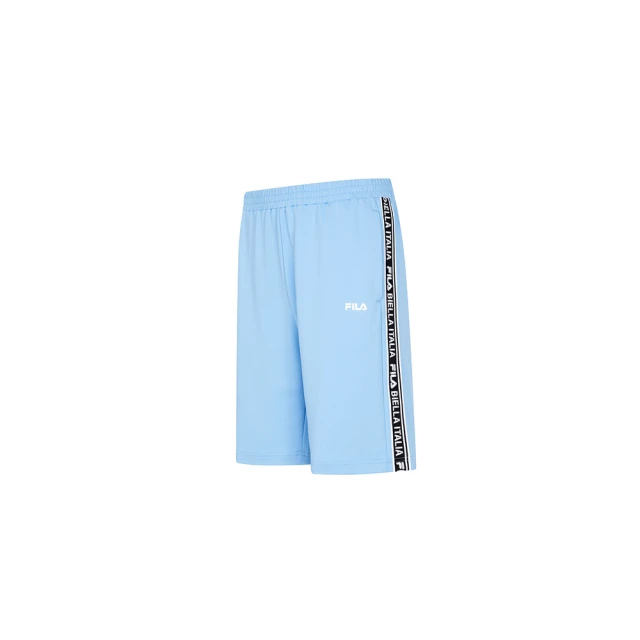 FILA官方直營 男抗UV吸濕排汗針織短褲-藍色(1SHX-5305-BU)