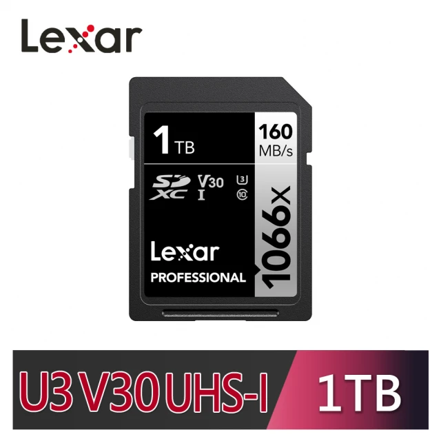 Lexar 雷克沙 Professional 1066x SDXC UHS-I 1TB記憶卡