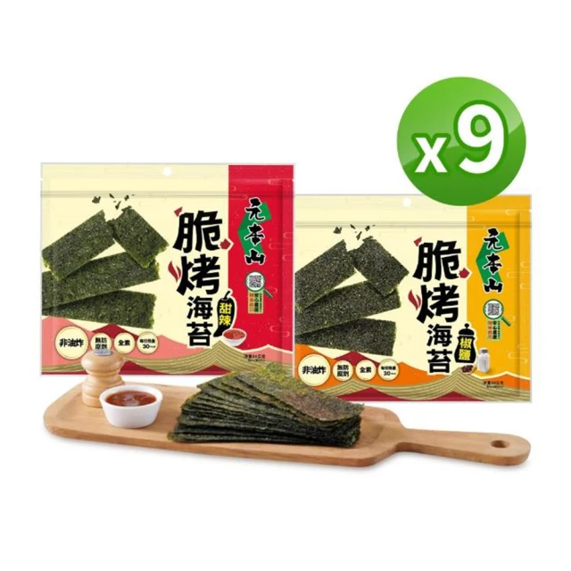 韓味不二 海樂多海苔酥系列6入組 口味任選(海鮮/原味/泡菜