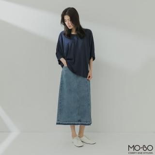 【MO-BO】空氣感圓領小澎袖上衣(上衣)