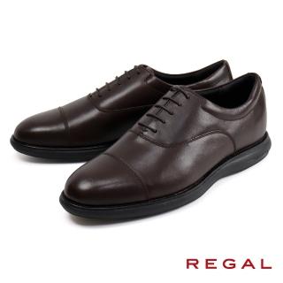 【NAGASHIRO永城皮鞋】REGAL日本牛津造型橫飾休閒皮鞋 深棕色(71WR-DBR)