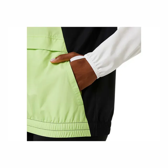 【asics 亞瑟士】Asics Lite-Show Jacket 女 外套 連帽 海外版 運動 路跑 反光 白(2012C365-100)