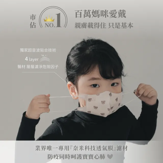 【一心一罩】任選3款│幼幼3D醫用口罩│Pantone潮色 10入/袋(雙鋼印/嬰兒/幼幼/兒童/親子口罩)