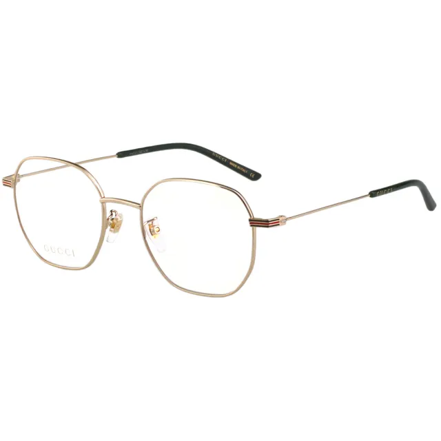 【GUCCI 古馳】光學眼鏡(金色)