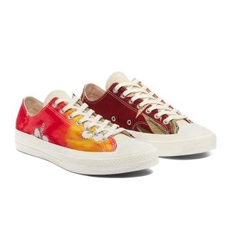 【CONVERSE品牌旗艦店】CHUCK 70 1970 OX 休閒鞋 男鞋 女鞋 花卉 花襯衫 紅橘色(170668C)