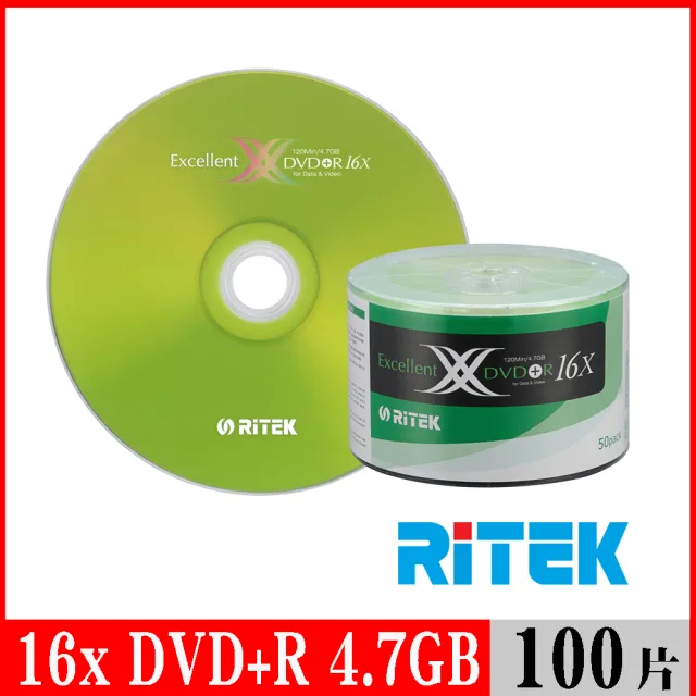 16x DVD+R 4.7GB X版/100片裸裝