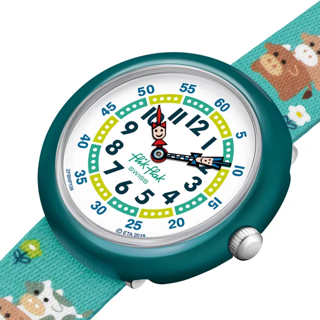 【Flik Flak】兒童錶 牛牛樂園 生肖錶 OXTRAORDINARY 手錶 瑞士錶 錶(31.85mm)