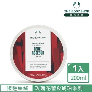 【THE BODY SHOP 美體小舖】叛逆絲絨 玫瑰花蕾&琥珀身體滋養霜-200ML(1入)