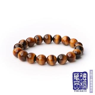 【TIBUKKYO 德榕藏品】原礦無染色黃虎眼手珠 10mm(天然虎眼石手珠 避邪)