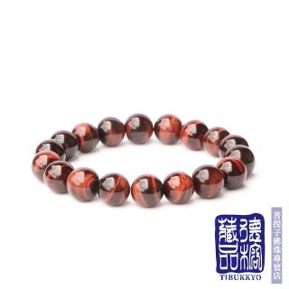 【TIBUKKYO 德榕藏品】原礦無染色紅虎眼手珠 10mm(天然虎眼石手珠 避邪)
