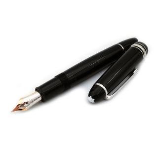 【MONTBLANC 萬寶龍】大師傑作（大班）系列鍍鉑金 LeGrand 鋼筆(P146 中班 14K金)