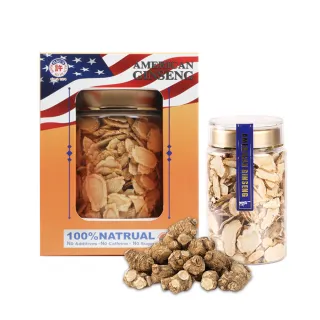 【美國許氏】頂級花旗參片+珍珠泡參雙享組(參片4兩+珍珠泡參*1兩)