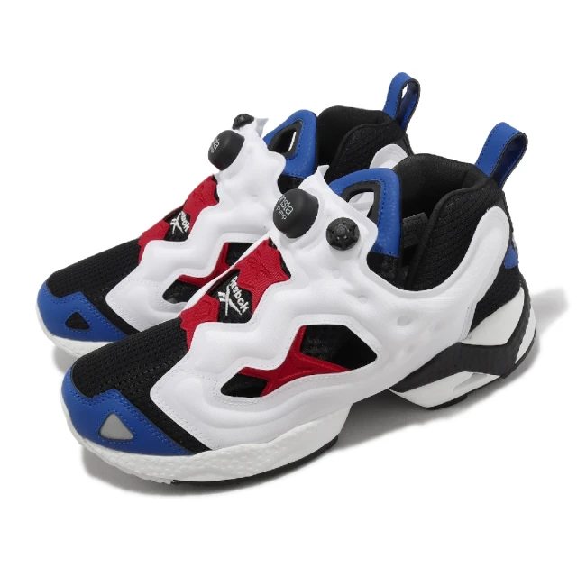 REEBOK 休閒鞋 Instapump Fury 95 男鞋 白 黑 藍 紅 充氣科技 襪套 氣墊 緩震(100033183)