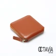 【OCTAVIA 8】OCTAVIA8 方盒子 羊皮質感全拉式短夾 三色可選(韓風 小短夾)