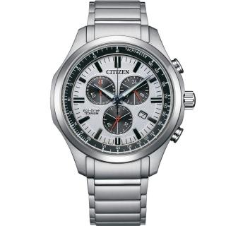 【CITIZEN 星辰】GENTS系列 光動能 鈦金屬計時腕錶-43mm(AT2530-85A)