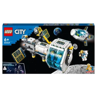 【LEGO 樂高】60349 City城市系列 月球太空站(宇宙 太空人 太空艙)