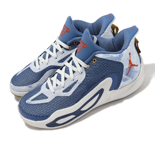 NIKE 耐吉NIKE 耐吉 籃球鞋 Jordan Tatum 1 GS 女鞋 大童鞋 藍 灰 牛仔 丹寧 實戰 運動鞋(DX5359-400)