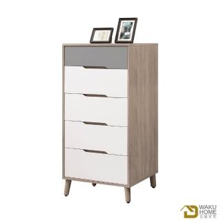 【WAKUHOME 瓦酷傢俱】Kenster淺灰雙色2尺五斗櫃A010-755