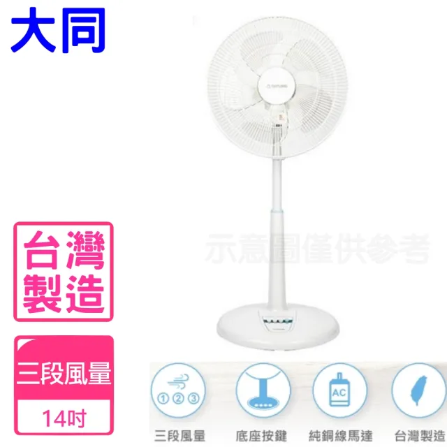 TATUNG 大同】14吋立扇電風扇(TF-L14C5F) - momo購物網- 好評